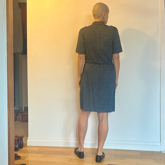 Denim Button-Up Dress - Picture 4 of 13